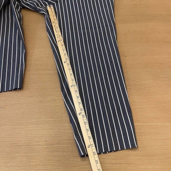 Women's Lane Bryant Size 22 Striped The Madison Ankle Pants Stretch Gray New - Picture 5 of 9